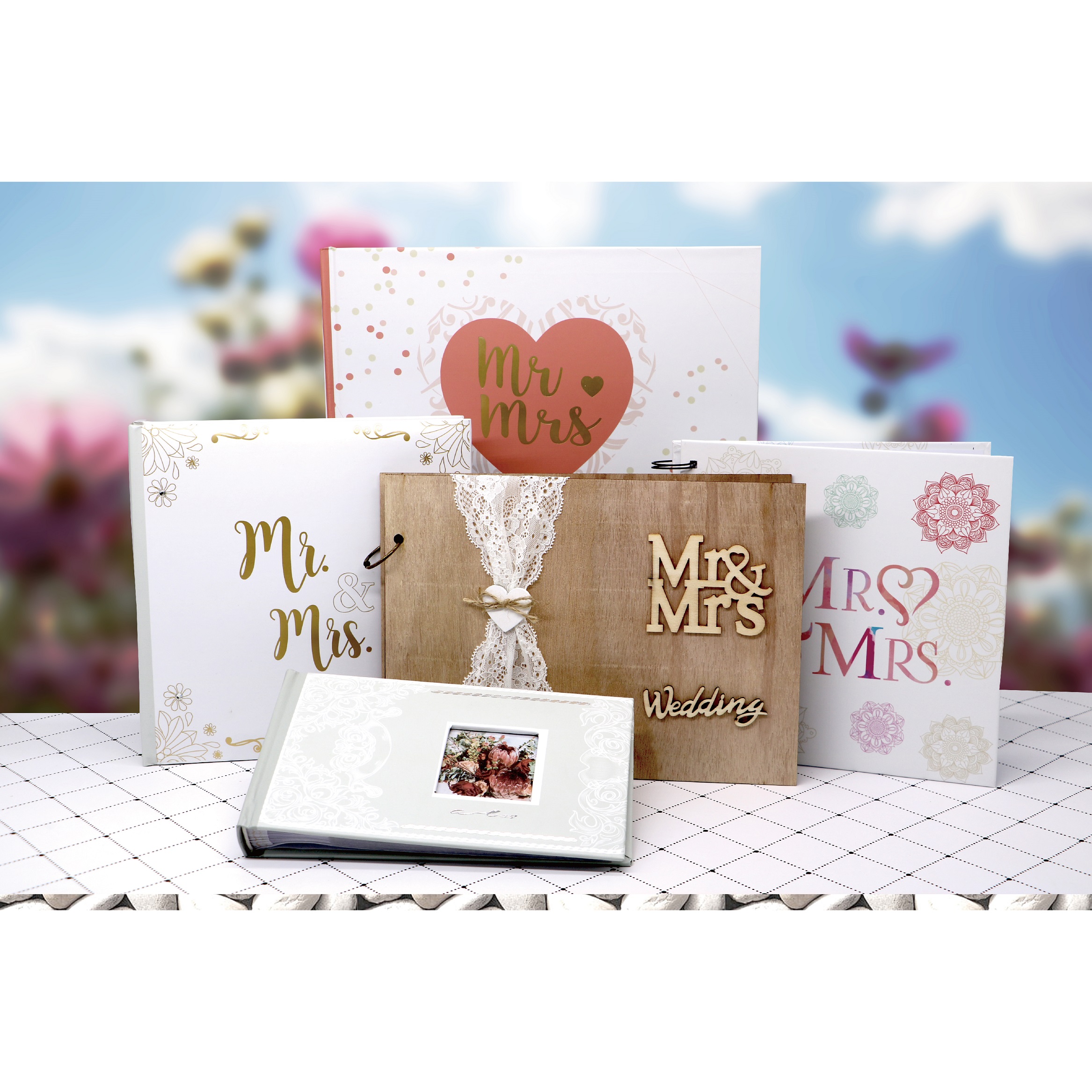 MR&MRS Wedding albums, Memories record photo albums for 4X6 inch photos